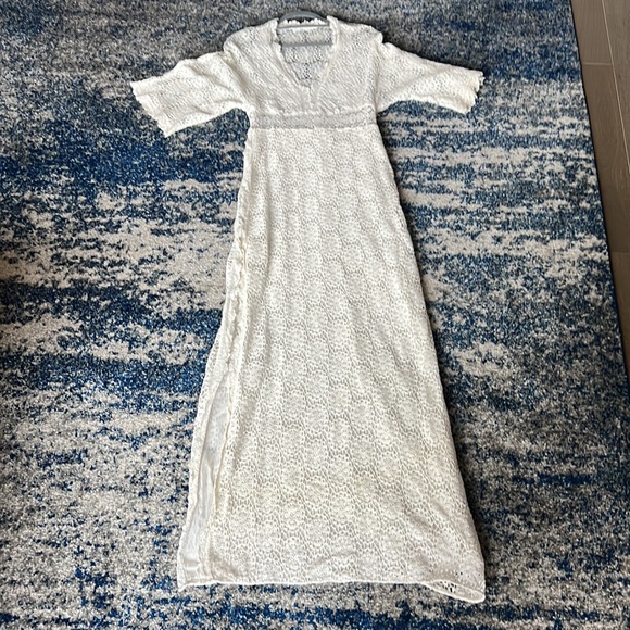 ba&sh Lorr V-Neck Crochet Lace Maxi Dress - Picture 8 of 12